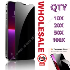 Privacy Tempered Glass Lot For iPhone 14 13 12 11 Pro Max XR XS Screen Protector