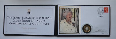 2015 The Queen Elizabeth II Silver Proof £2 Pound Britannia RARE Coin Cover 