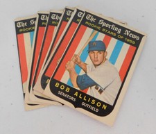 1959 TOPPS BASEBALL THE SPORTING NEWS YOU PICK YOUR CARD #'s 116-146 (item#E14)