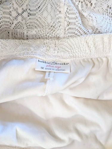 Bobbie Brooks A-line Belted Lace Skirt Size 1x In Beige - Picture 12 of 14
