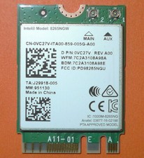 Dell Inspiron 7579 8265NGW Dual Band WiFi M.2 Intel Wireless Card REV A00 VC27V