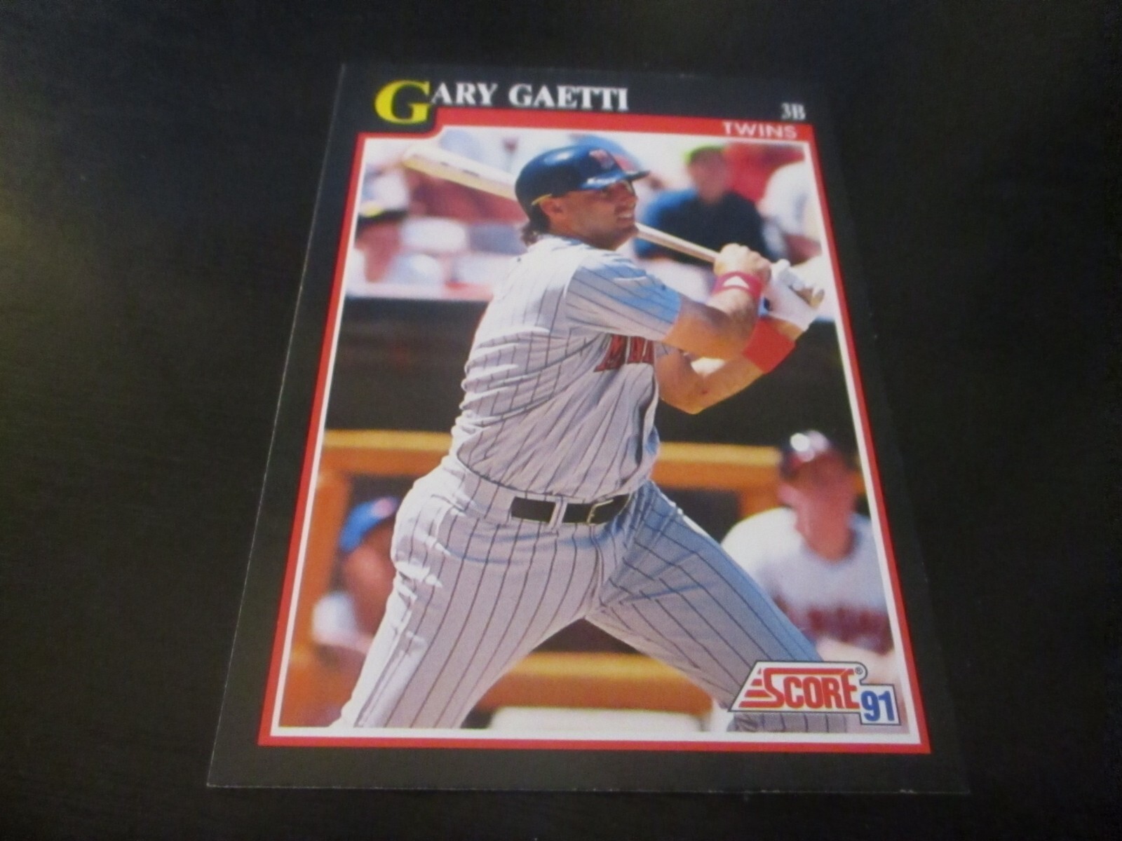 gary gaetti  (minnesota twins - 3b) 1991 score CARD #325 mint condition