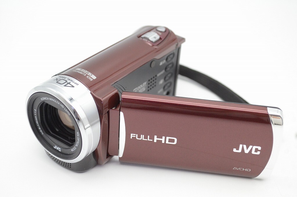 美品　JVC　Everio　GZ-E117-N　md77k215dd248KUN JVC Everio GZ-E117 Red Digital High Definition Video Camera