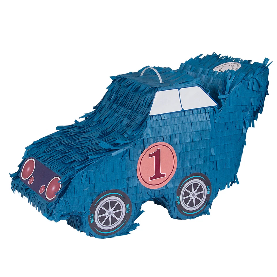 Blue Car Pinata Cinco de Mayo pinata with Hanging Loop For Kids Party Festivals - Image 3 of 4
