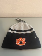   47 Brand Auburn Tigers Cuffed Knit Beanie Winter Hat Cap Navy Blue Gray NEW