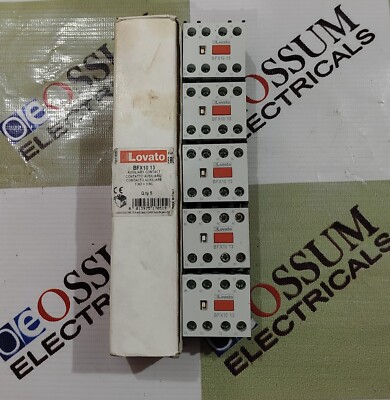 LOVATO BFX10 13 AUXILIRY CONTACT ADD ON BLOCK MENGE 5 STÜCK KOSTENLOSER SCHNE...