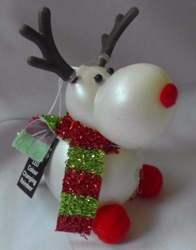 CHRISTMAS LED COLOUR CHANGING HANGING / SITTING REINDEER