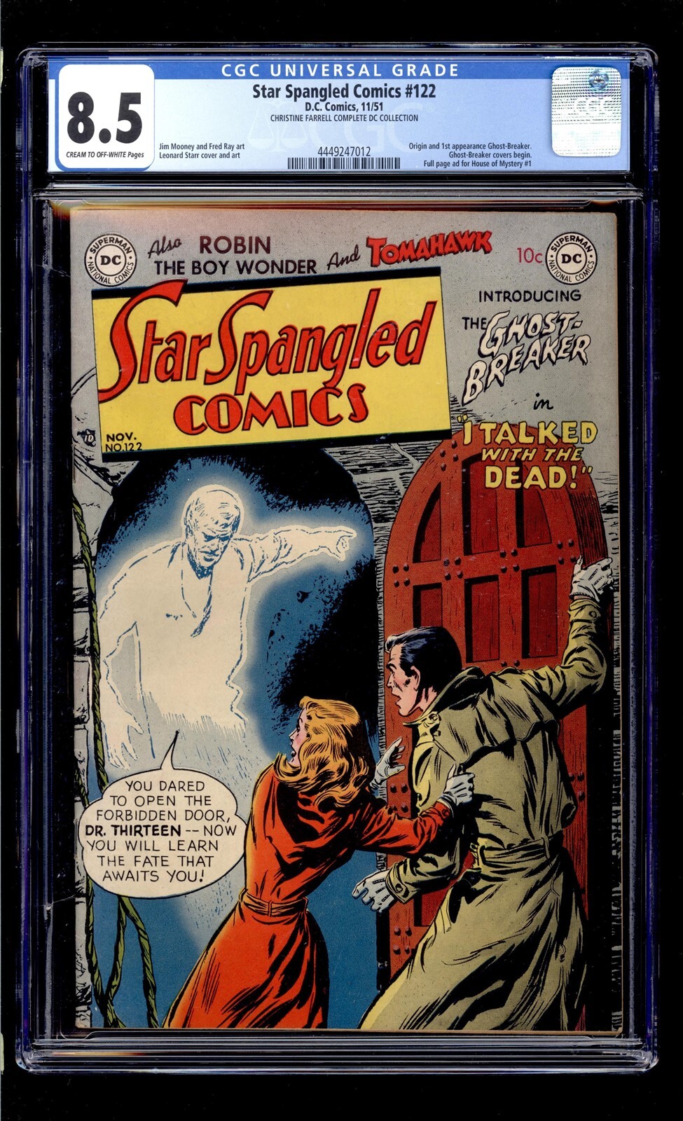 Spangles Definition Star Spangled Comics #122 1951 CGC 8.5 VF+ C/OW High Definition Scans ...