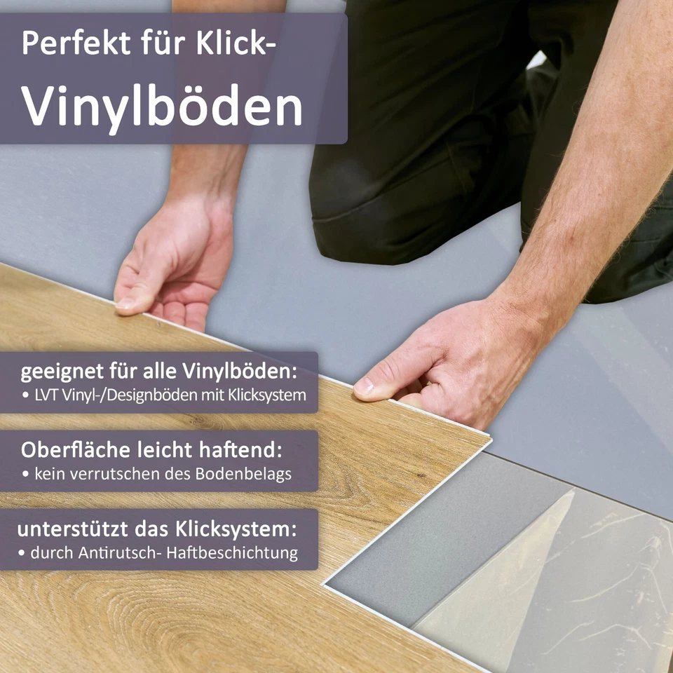 uficell Vinile Isolamento Acustico da Calpestio VINOSOUNDFIX per Pavimenti in Vinile Click - 400 kpA - Immagine 2 di 4