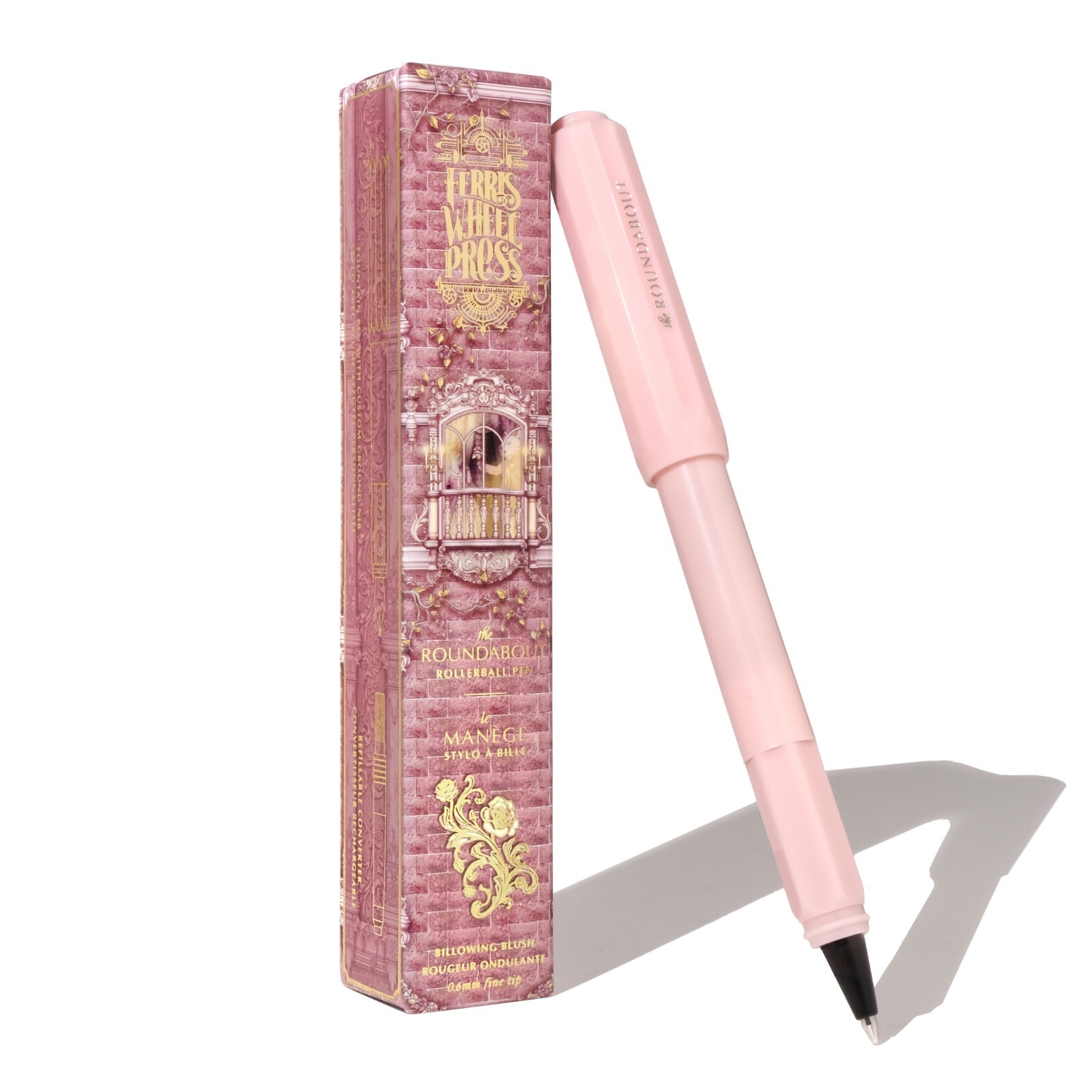 Ferris Wheel Press Billowing Blush Ferritales 20ml Ink & Rollerball Pen Set