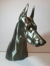 Doberman Pinscher Display Piece/ Statue (9 1/2 Inches) "Bronze"