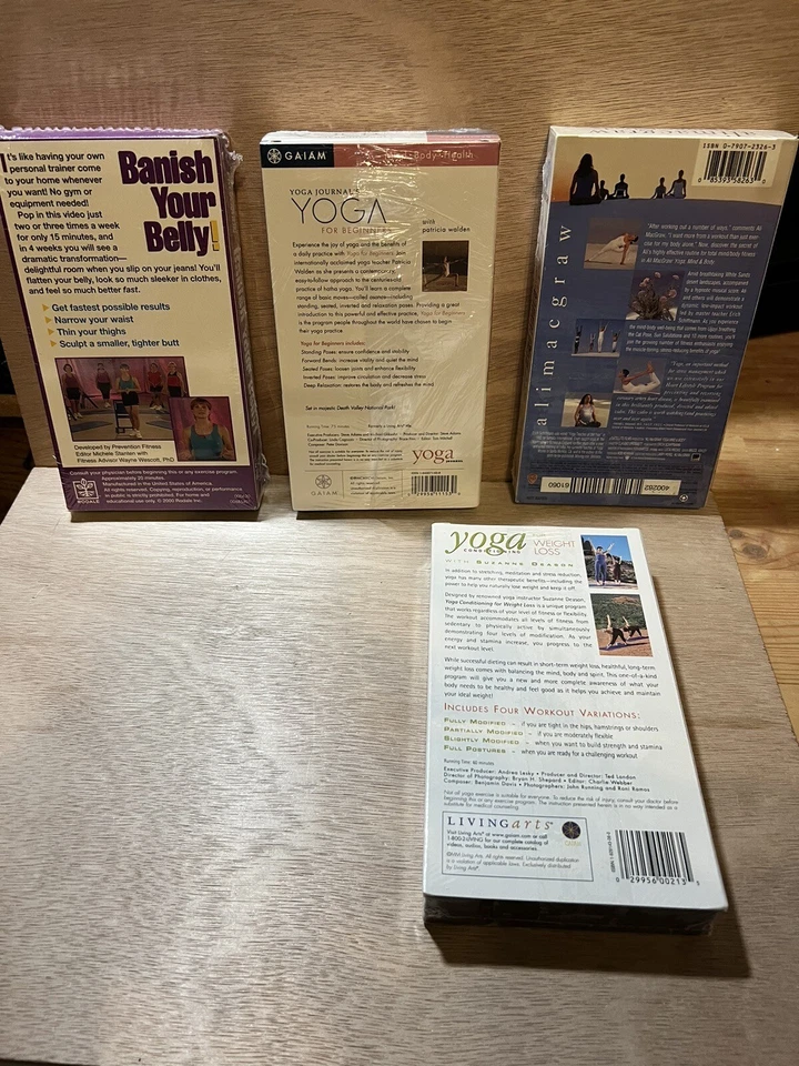Lot 4 VHS -New! 3 NWST Yoga Beginners/ Conditioning+Ali MacGraw-Yoga Mind & Body - Image 3 of 3