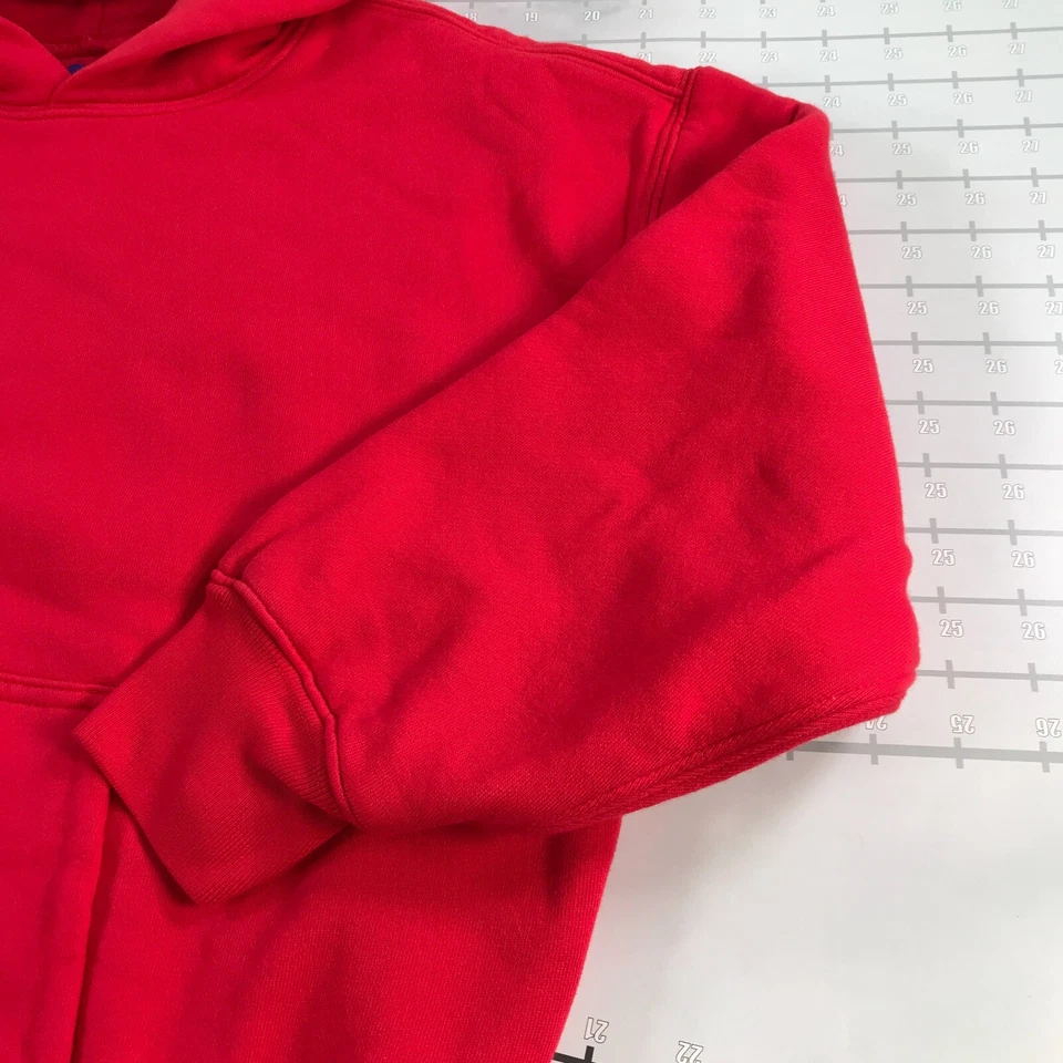 YZY Gap Sudadera con Capucha Niños Grande 10-11 Rojo Extremadamente Grueso Algodón Kanye West Etiqueta de Colaboración Foto 4 de 4