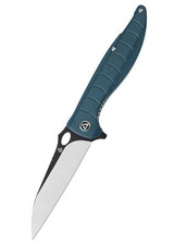 Locust, schwarze stonewashed - satinierte Klinge, blauer Micarta Griff