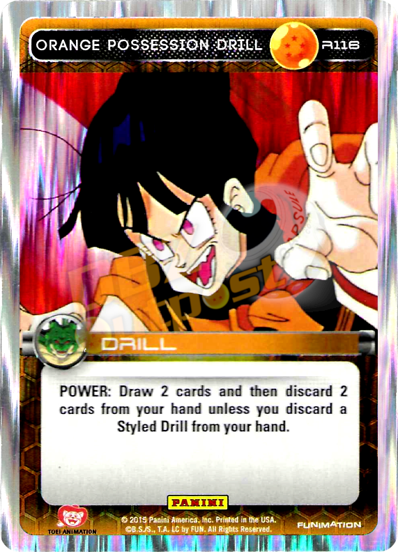 DBZ Dragon Ball Z TCG Panini Heroes & Villains R116 Orange