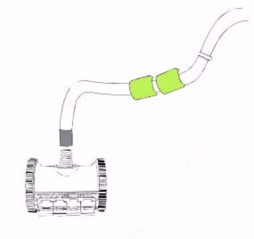 Hayward PVX280PK2 Universalreiniger weiß Schwimmschlauch für Poolreiniger 2er Pack - Bild 3 von 3