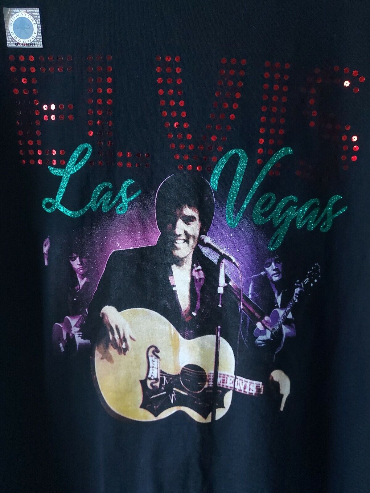 Graceland Elvis Presley ELVIS LAS XL Superior VEGAS Ladies T-Shirt Popular standard