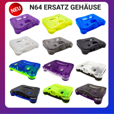 N64 Ersatz Gehäuse Shell für Nintendo 64 Konsole Cover Housing Case Replacement
