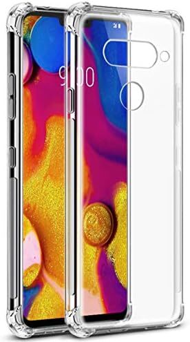 Compatible with LG V30 Case, Crystal Clear Soft TPU Shock Absorption Bumper Slim