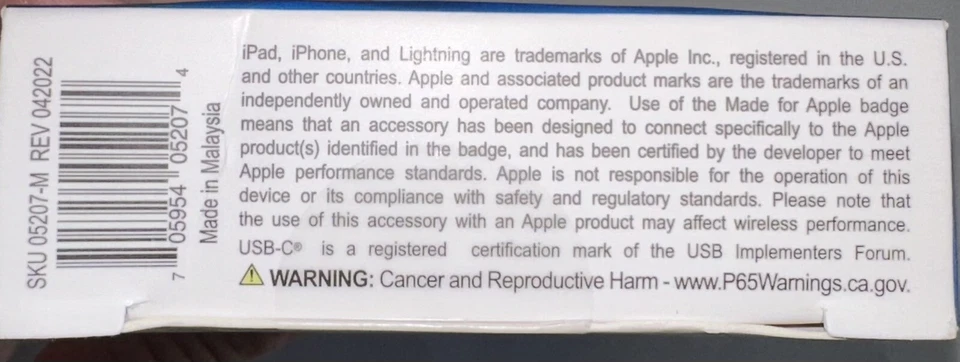 Just Wireless iPhone 6ft Fast Charging Cable To USB-C Fast Charger. New - Image 3 of 4