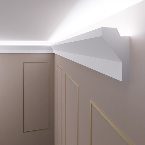 12 Meter LED + 4 Innenecken Stuckleiste Für Indirekte Beleuchtung OL-42