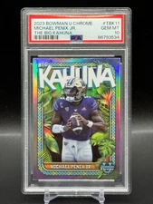 2023 Bowman U Chrome MICHAEL PENIX Jr Big Kahuna Case Hit #TBK-11 PSA 10 RC