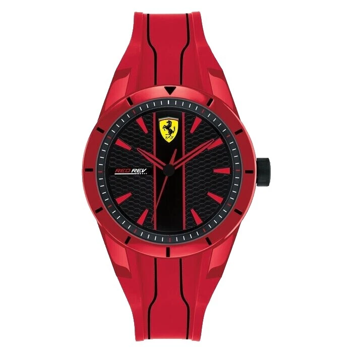 Banda de caucho cronógrafo Relojes de pulsera Ferrari