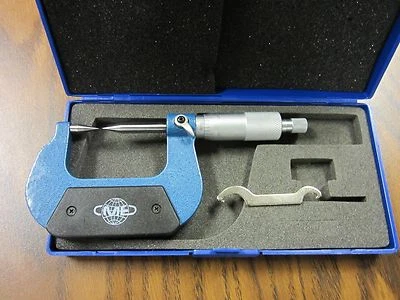 CME 0-1" DOUBLE POINT MICROMETER 0.0001" grad.,carbide tipped,part# 4018-PNT--NEW