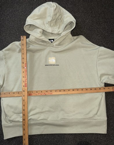 The North Face Damen Hi Lo Performance Crop Top Hoodie Doppeltasche Gr. L - Bild 6 von 6