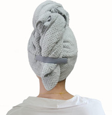 Jumbo Large Microfiber Hair Towel Wrap for Women,Anti Frizz Hair Drying Towel wi