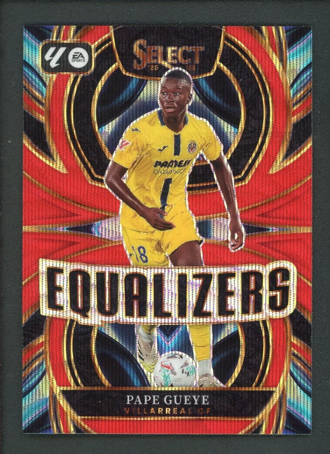 2025-26 PAPE GUEYE 02/49 PANINI SELECT LA LIGA EQUALIZERS WAVE RED