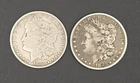 Lot of 2 Morgan Silver Dollars - 1880-O & 1880-P - 90% Silver