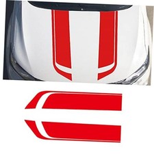 Car Hood Decal Universal Auto Racing Body Stripe Vinyl Sticker Modified Red