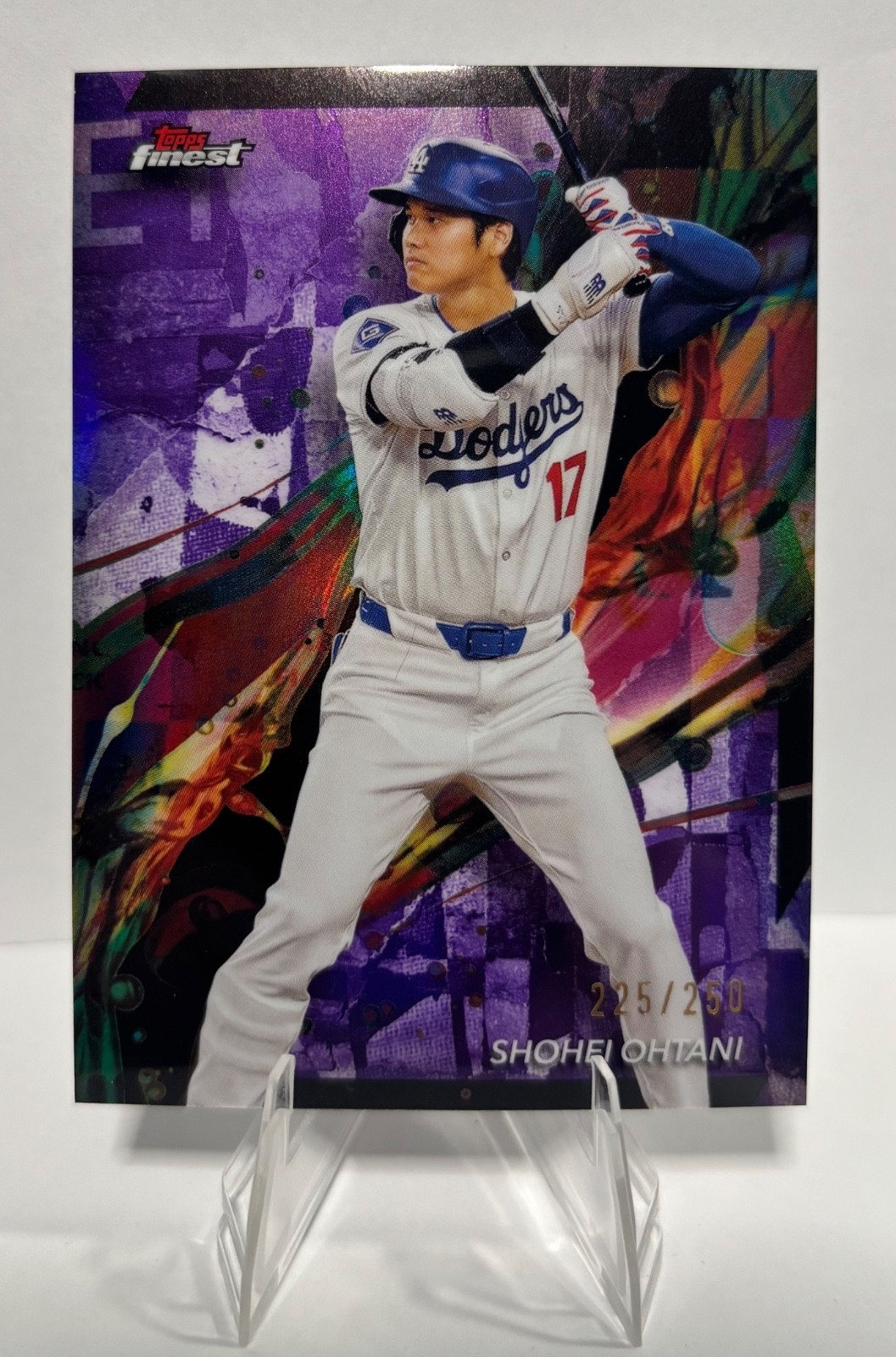 2024 Topps Finest - Common Shohei Ohtani #100 Purple Refractor /250 Dodgers