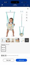 Turquoise Doorway Baby Jumper Exerciser w/ St...