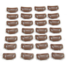 20Pcs Metal Snap Clips for Hair Extensions DIY Clip in on Hair Extension Wigs 9