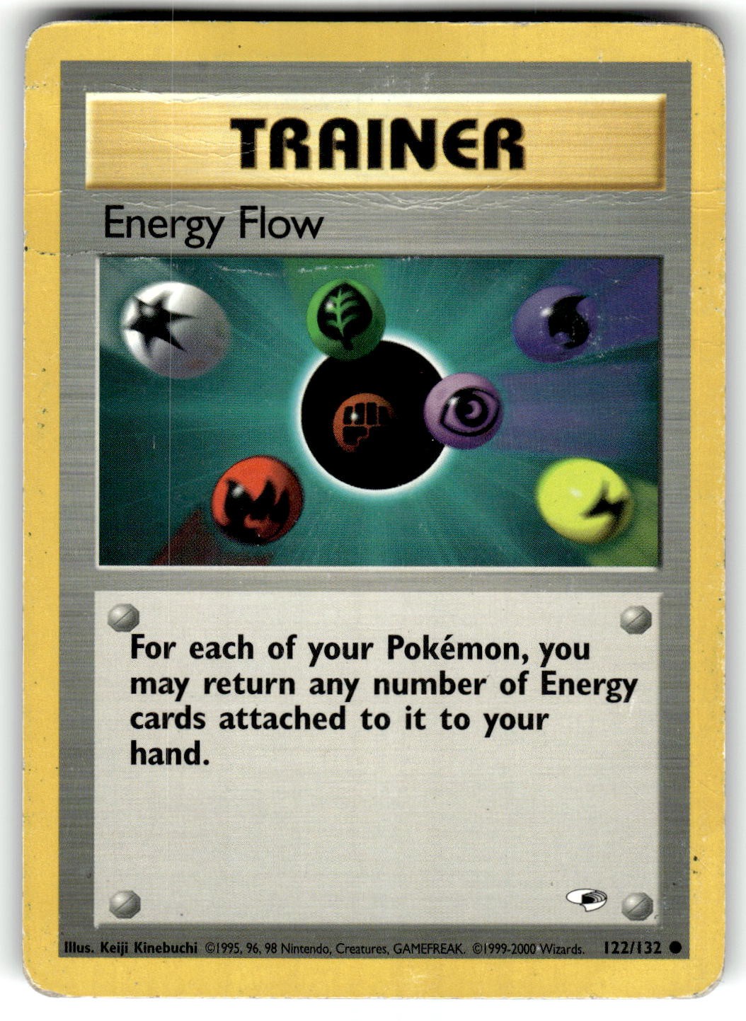 Energy Flow 122/132 Gym Heroes Common Unlimited Pokemon TCG HP