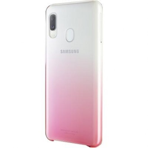 Coque Evolution pour Galaxy A20e protection arrière Blanc et Rose - 3