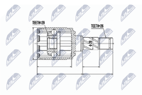 Gelenksatz Antriebswelle Nty NPW-VV-007 FüR Ford S60 Volvo V70 S80 V60 XC60 Kuga