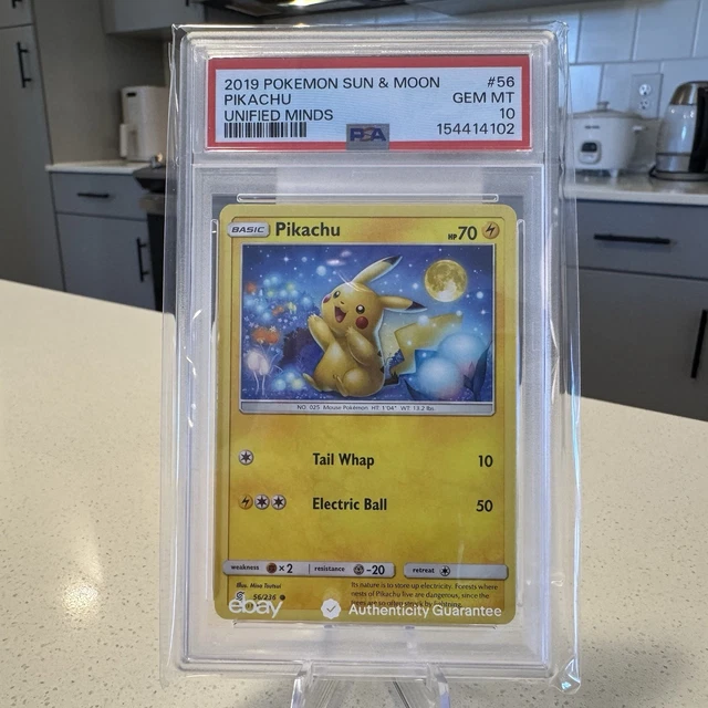 Pikachu 56/236 Unified Minds 2019 PSA 10 GEM MINT Low Pop 135