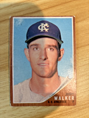 1962 Topps Baseball Jerry Walker, Kansas City Athletics #357