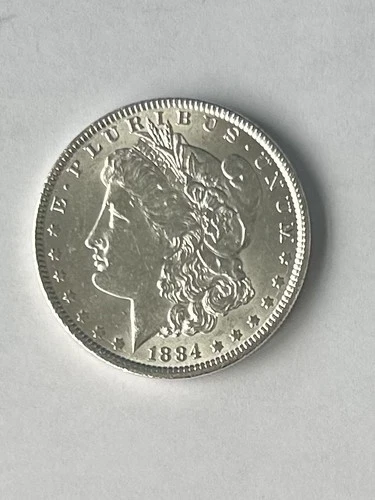 1884 BU GEM MORGAN SILVER DOLLAR UNC MS+++ U.S. MINT COIN. So Nice! Free Ship