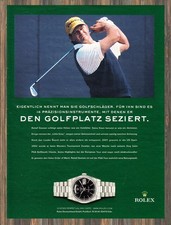 Rolex Day-Date - Retief Goosen - Reklame Werbeanzeige Original-Werbung 2003