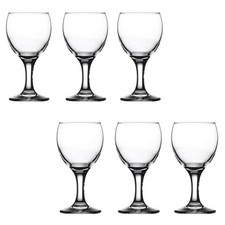 Pasabahce White Wine Glasses - 175ml Stemware Dining Table Drink Bar Party Set
