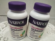 Natrol Fast Dissolve Melatonin 10 mg, Supplements Restful Sleep, 100 EA 2PK 