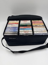 VTG Case Logic Padded Storage 60 Cassette Double Sided Case w/ Country Tapes