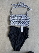 NWT Cupshe 2 Piece Bathing Suit Swimsuit Tankini Women's Size S High Waisted NEW