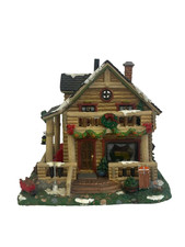 Lemax Hidden Hills Cabin Christmas Holiday Ceramic Decoration Charity
