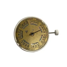 1Pc Gold Quartz Watch Movement w/ 927 Battery For Swiss ISA 1198 Replacement