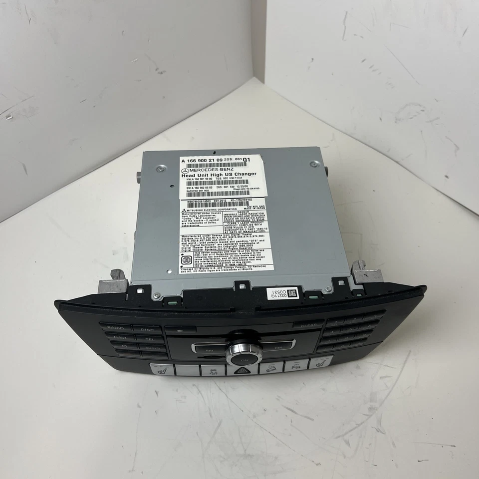 2013 MERCEDES BENZ ML350 RADIO RECEIVER HEAD UNIT A1669002109 OEM - Image 4 of 4